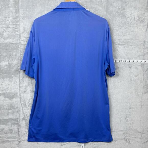 RLX Ralph Lauren Golf Polo Shirt Blue Wicking Tech Size M 1886 Fox Crest Sports - Picture 6 of 9